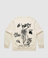 G West Dancing Skeleton Heavy Premium Crewneck