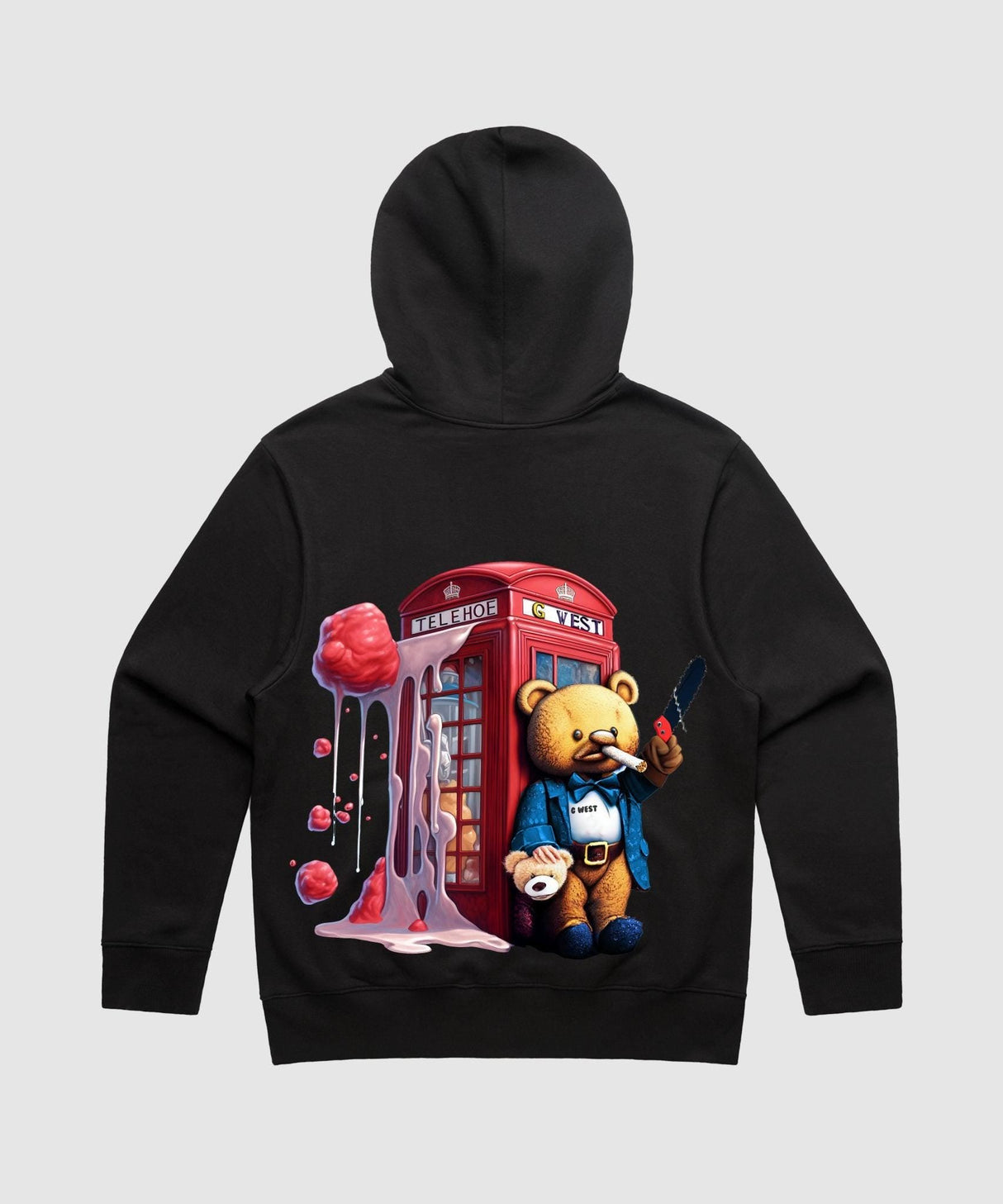 G West Teddy Bear Booth Heavy Premium Hoodie