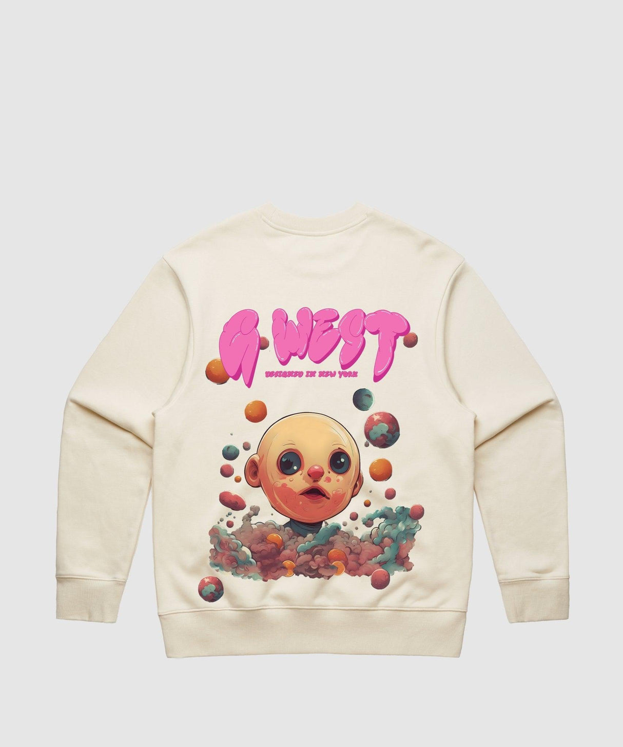 G West Bubble Gum Baby Heavy Premium Crewneck