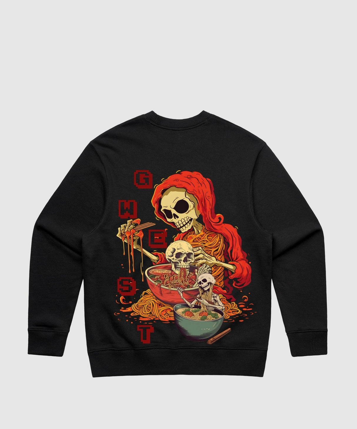 G West Noodle Skeleton Heavy Premium Crewneck
