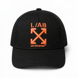 L/AB CO Off-White Clamp Arrows Curved Brim Twill Hats Multi Colors