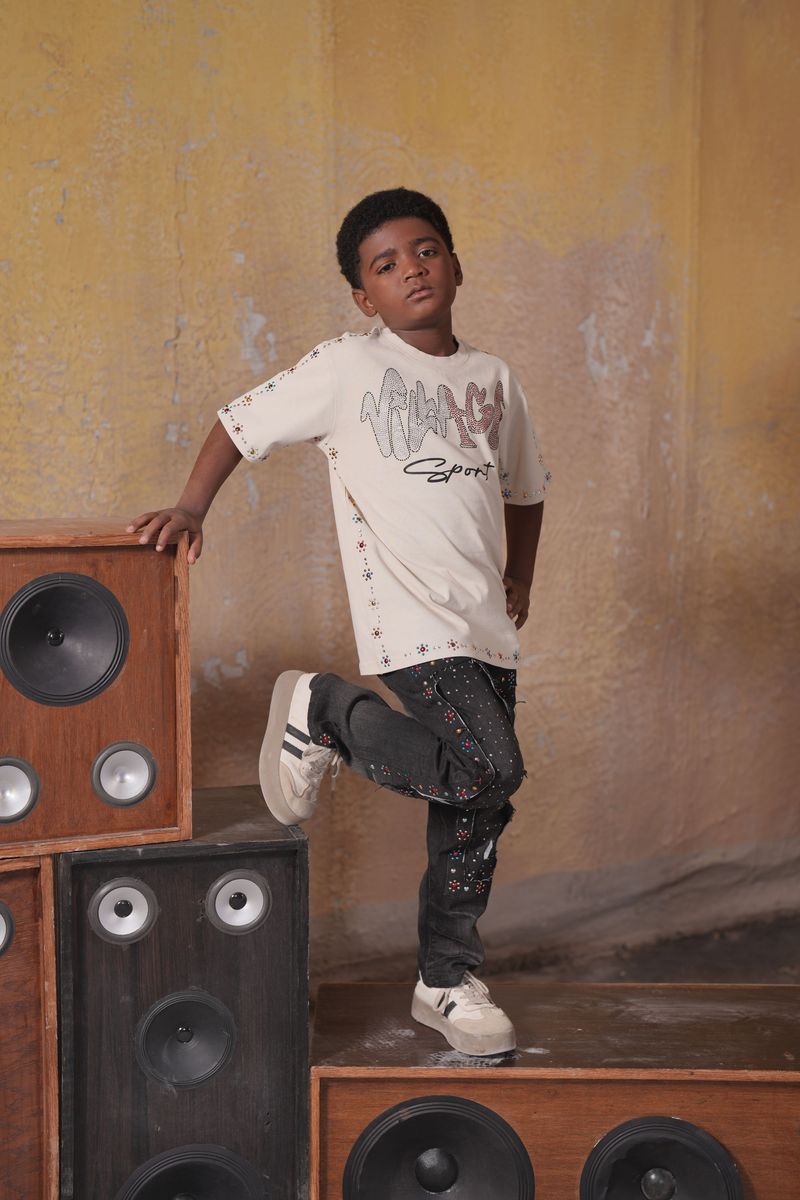Elite Kids VS Heavy Embellished Kids T-Shirt Multi Colors