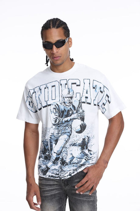 Lightweight graphic T-shirt for summer streetwear outfit