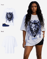 G West Lionism Robotic Oversized Women's T-Shirt