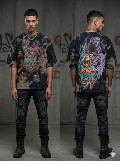 look alive dead inside rhinestone tee brown streetwear drip