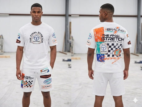 Urban outfit featuring a sporty matching short set