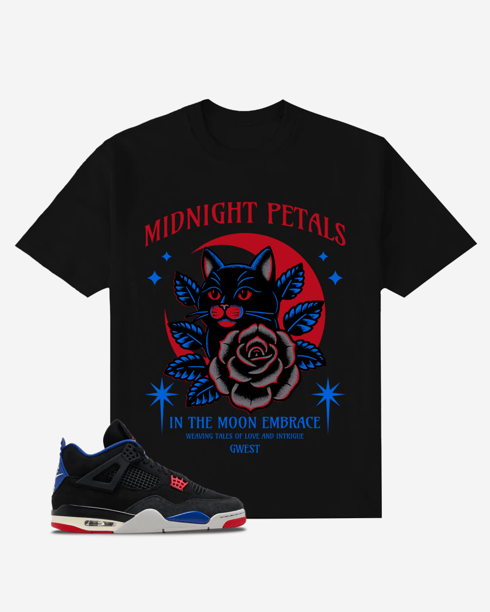 Midnight Petals Oversized T-Shirt