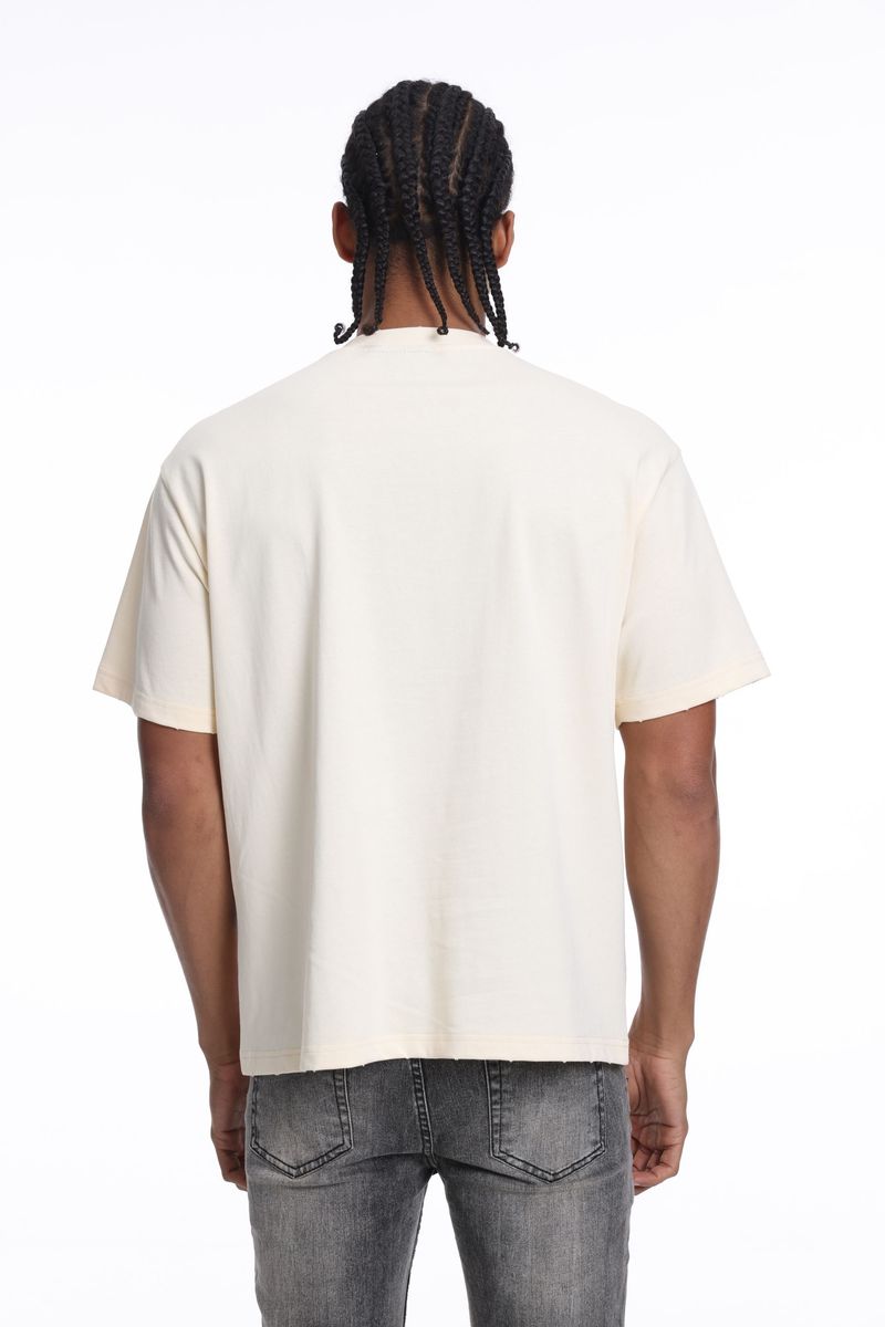 Neutral tone T-shirt modern streetwear outfit style inspiration
