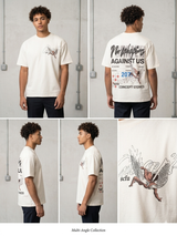 rhinestone boxy t shirt no weapons graphic streetwear style