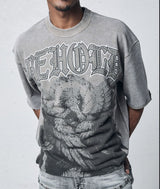 Premium casual look featuring soft texture T-shirt