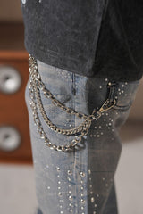 Premium kids baggy jeans with Elitestar embellishment for standout look