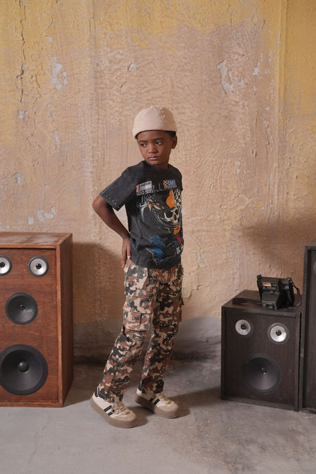 DripNationIL premium kids embellished fast car t-shirt stylish look