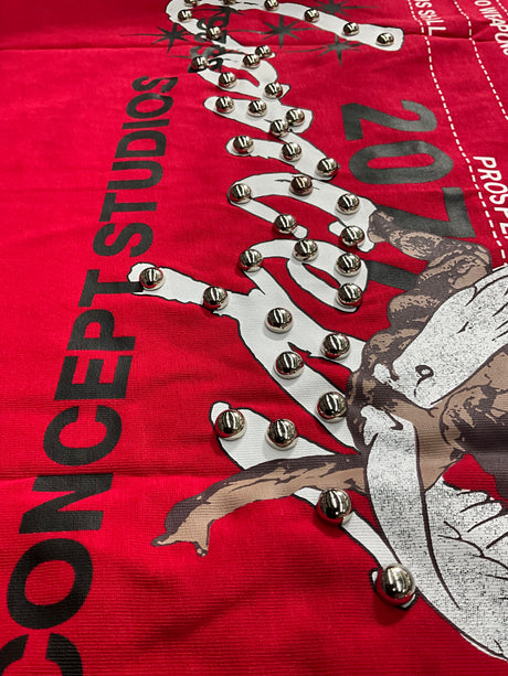 premium boxy t shirt multi color rhinestone no weapons outfit