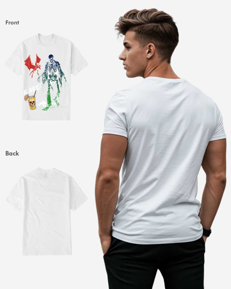Regular Fit Bat Buddy Front Graphic T Shirt