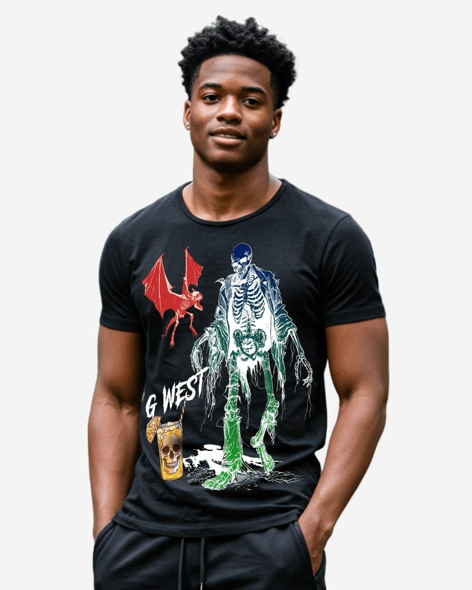 Regular Fit Bat Buddy Front Graphic T Shirt