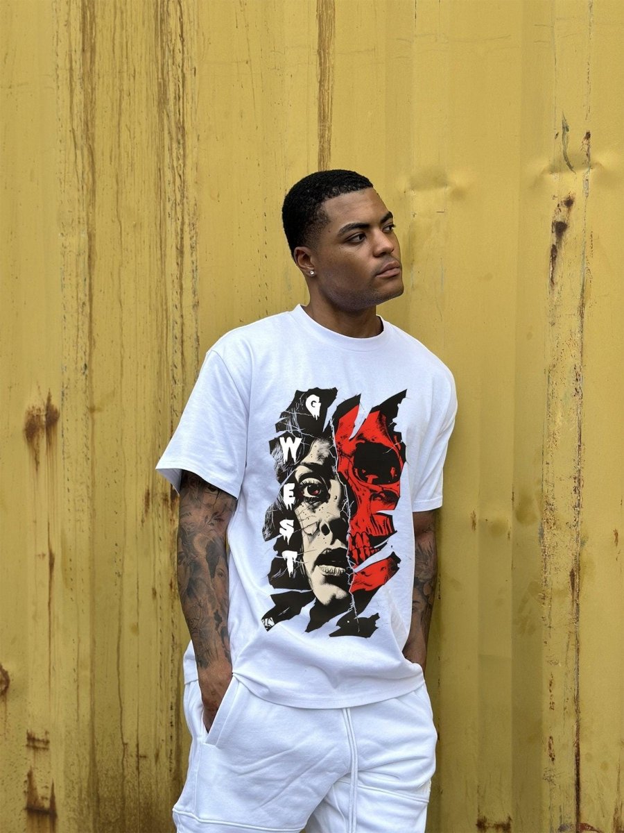 Regular Fit Inside Out Front Graphic T Shirt