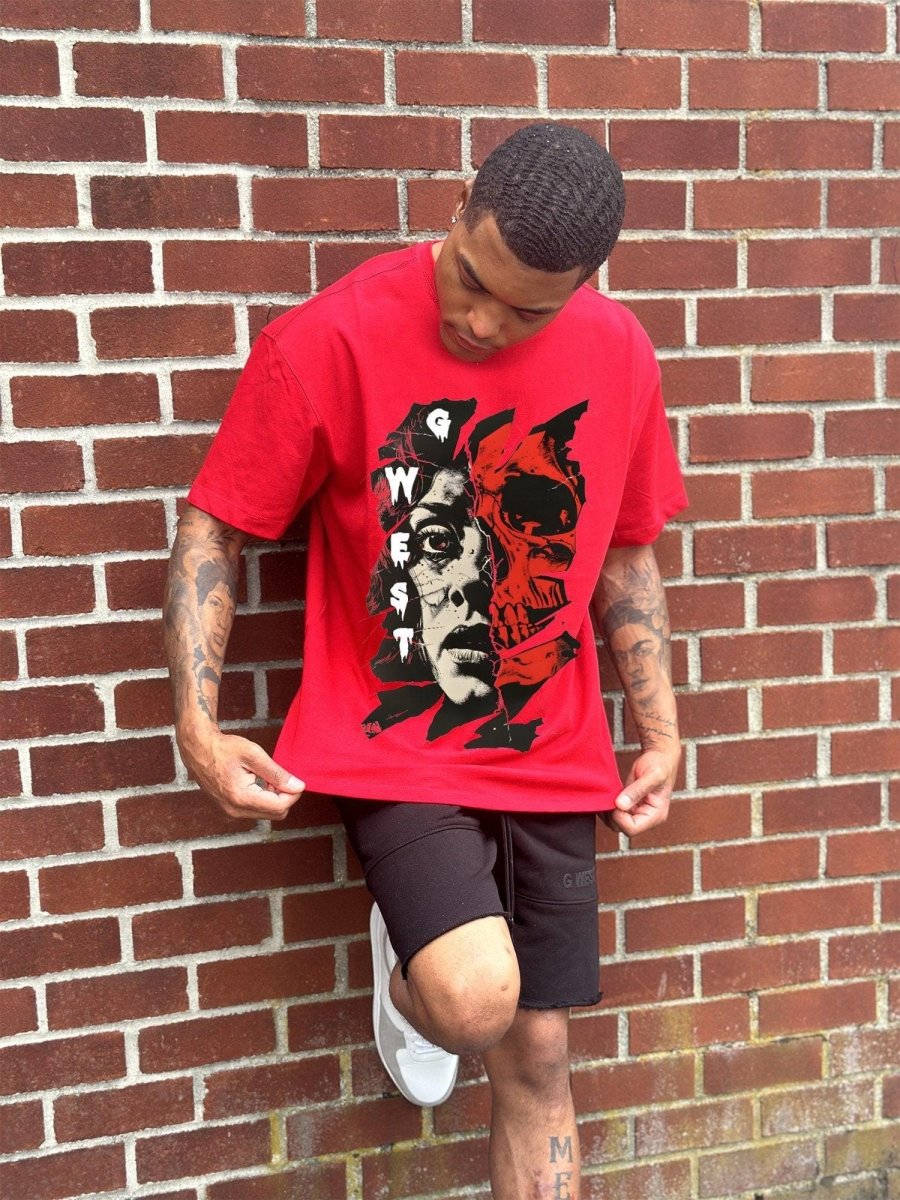 Regular Fit Inside Out Front Graphic T Shirt