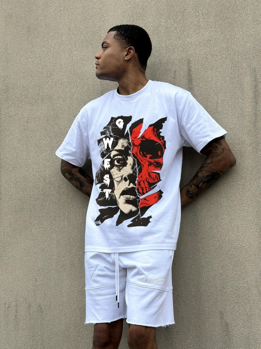 Regular Fit Inside Out Front Graphic T Shirt