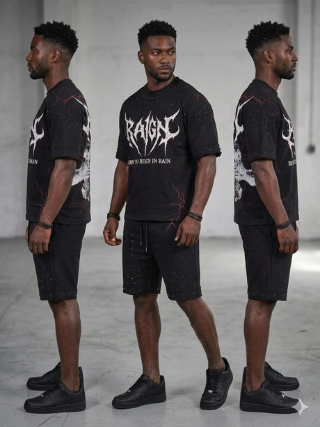 Casual outfit with a relaxed fit short set