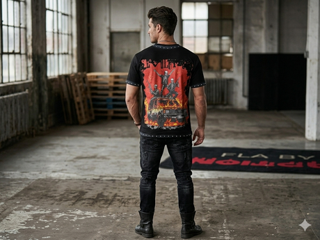 studded rhinestone t shirt revolution graphic street fit