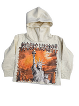 Focus Kids Street Liberty Rhinestones Cropped Hoodie Multi Colors