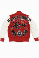 Roku Studio Reign Rhinestone Varsity Jacket Multi Colors