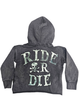 Focus Kids Lost Soul Garment Dye Rhinestones Cropped Hoodie Multi Colors