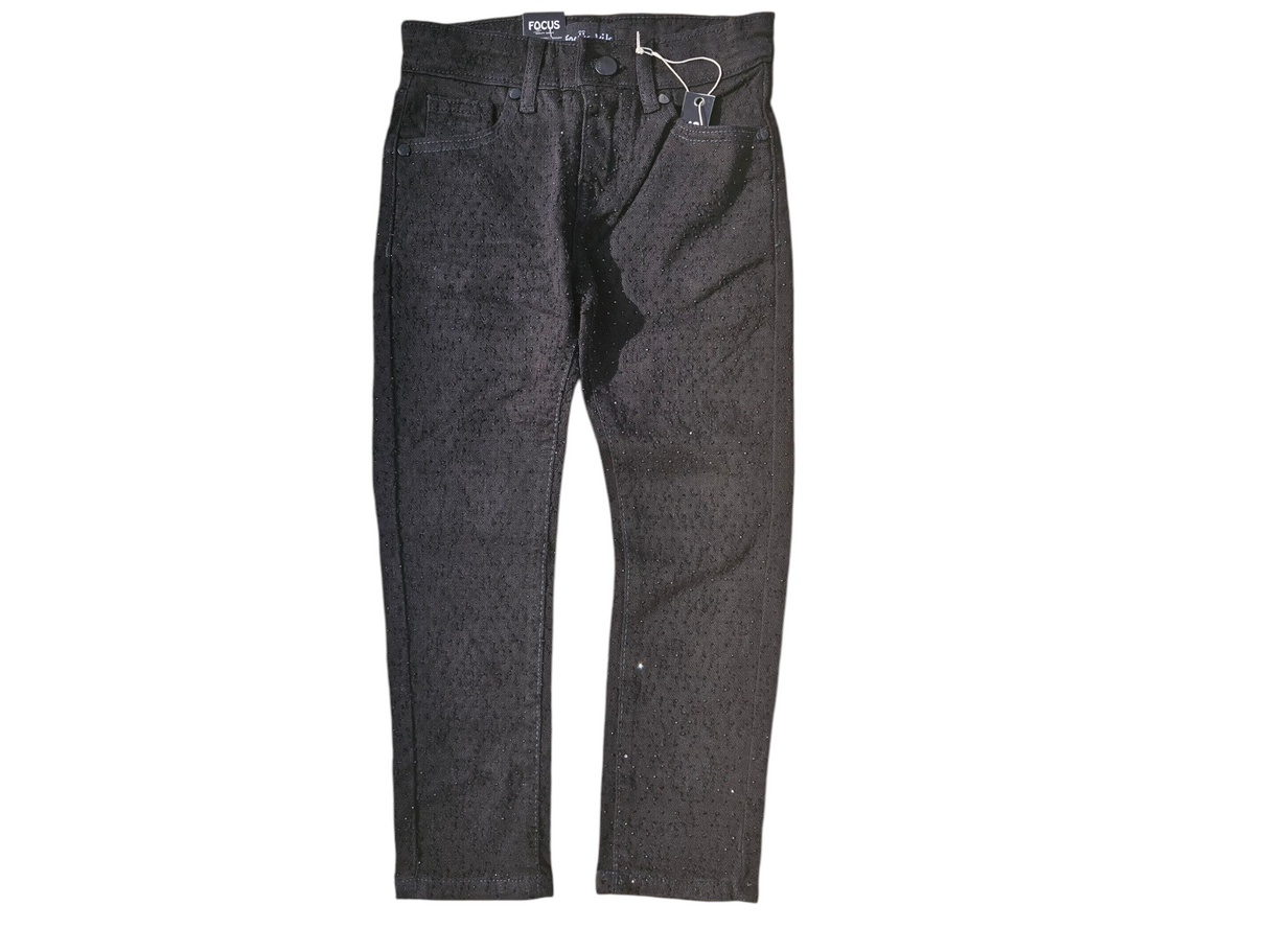 FOCUS KIDS JEANS LASER RIP WITH STONE MULTI COLORS