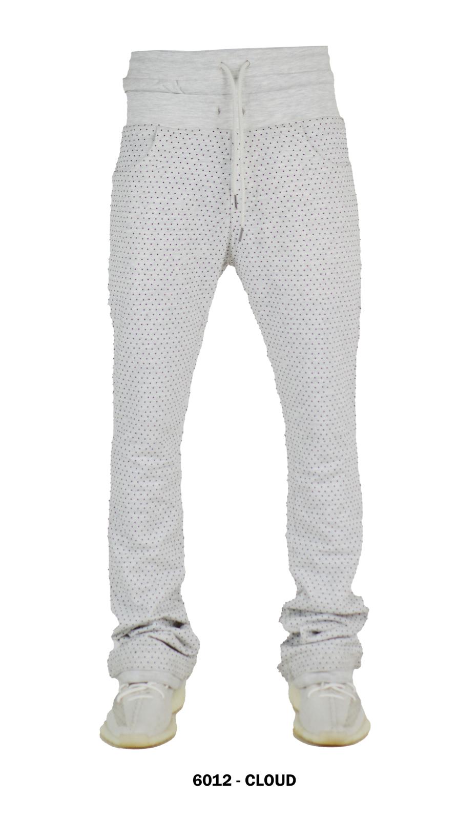 FOCUS ALL STONE STACKED SWEATPANTS MULTI COLORS