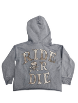 Focus Kids Lost Soul Garment Dye Rhinestones Cropped Hoodie Multi Colors