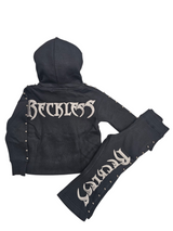 Focus Kids Reckless Studded Stacked Jogger Set Top & Bottom Multi Colors