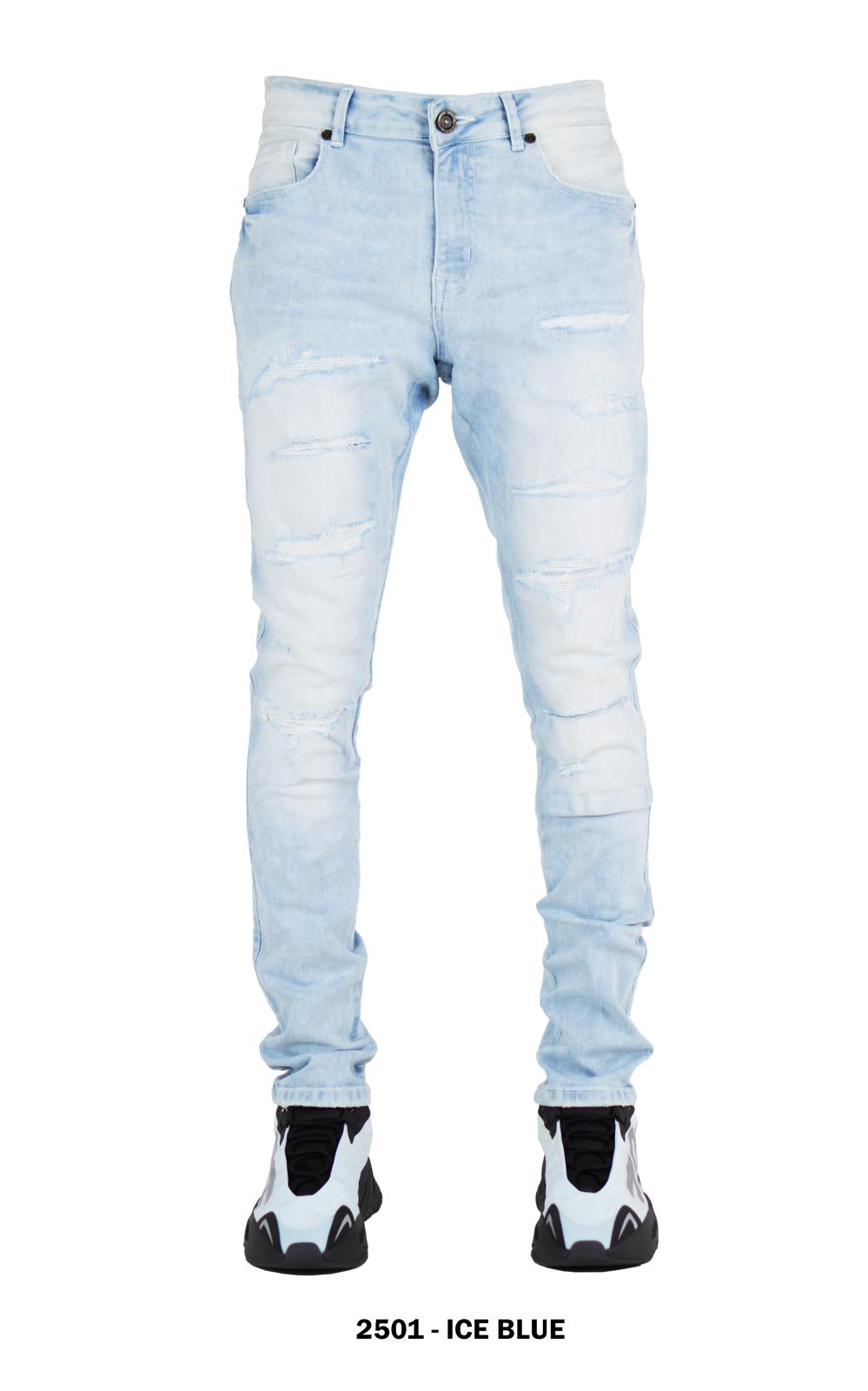FOCUS KIDS RIP & REPAIR SLIM FIT JEANS MULTI COLORS