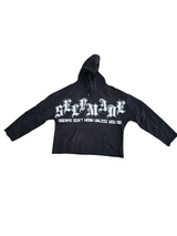 FOCUS SELF MADE CROPPED RHINASTONE HOODIE MULTI COLORS