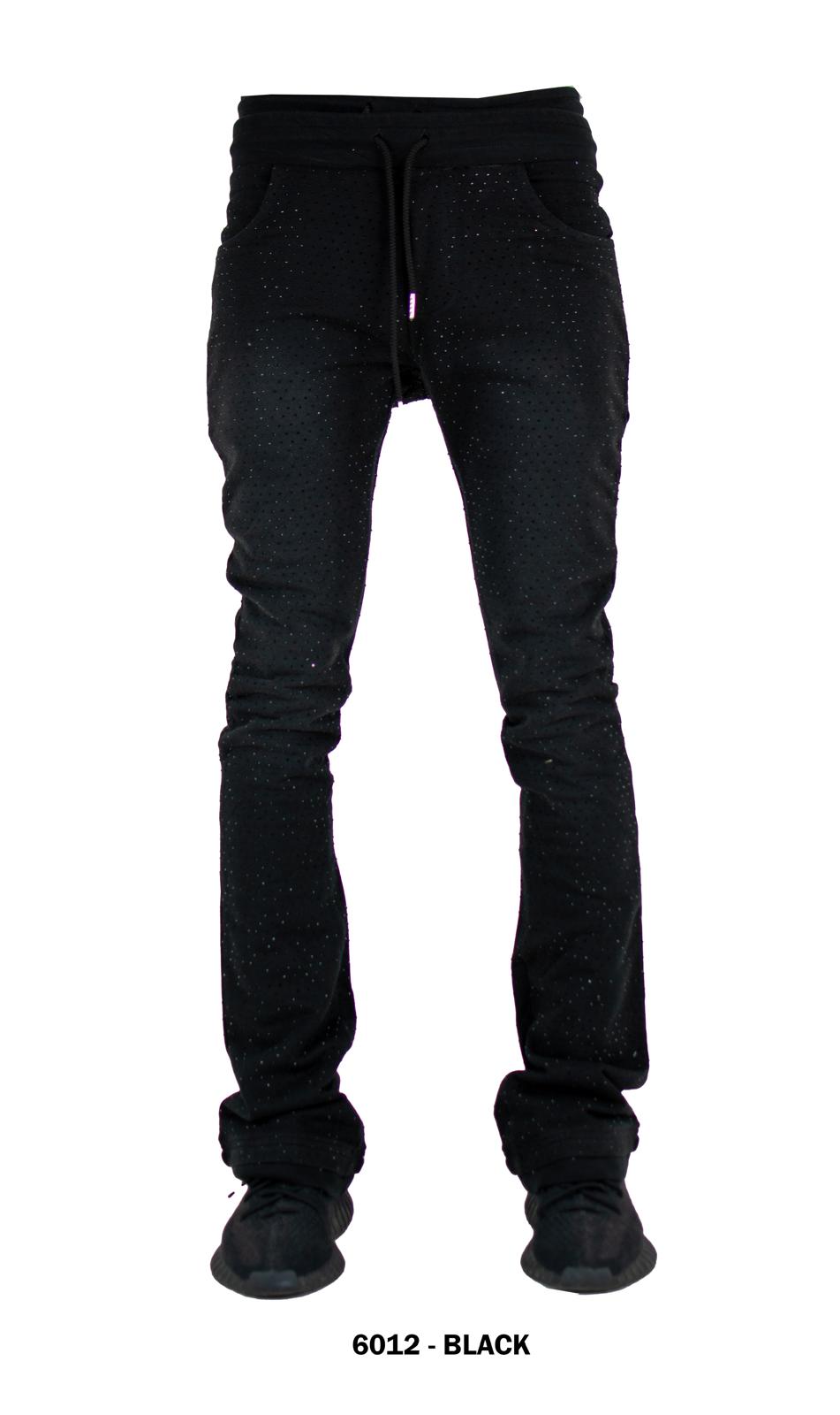 FOCUS ALL STONE STACKED SWEATPANTS MULTI COLORS