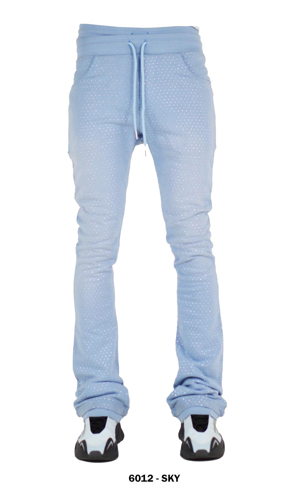 FOCUS ALL STONE STACKED SWEATPANTS MULTI COLORS