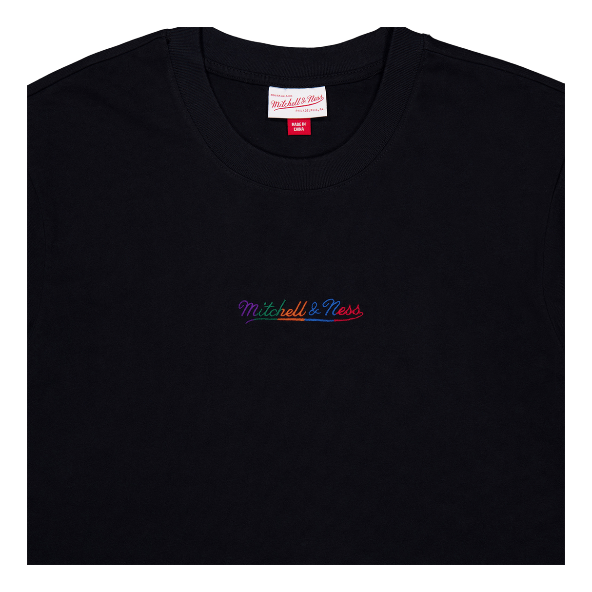 Mitchell & Ness - T-Shirt - Plain with Logo - Black