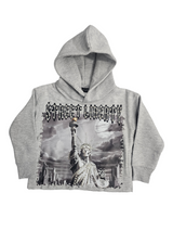 Focus Kids Street Liberty Rhinestones Cropped Hoodie Multi Colors