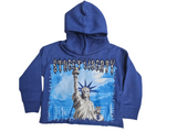 Focus Kids Street Liberty Rhinestones Cropped Hoodie Multi Colors