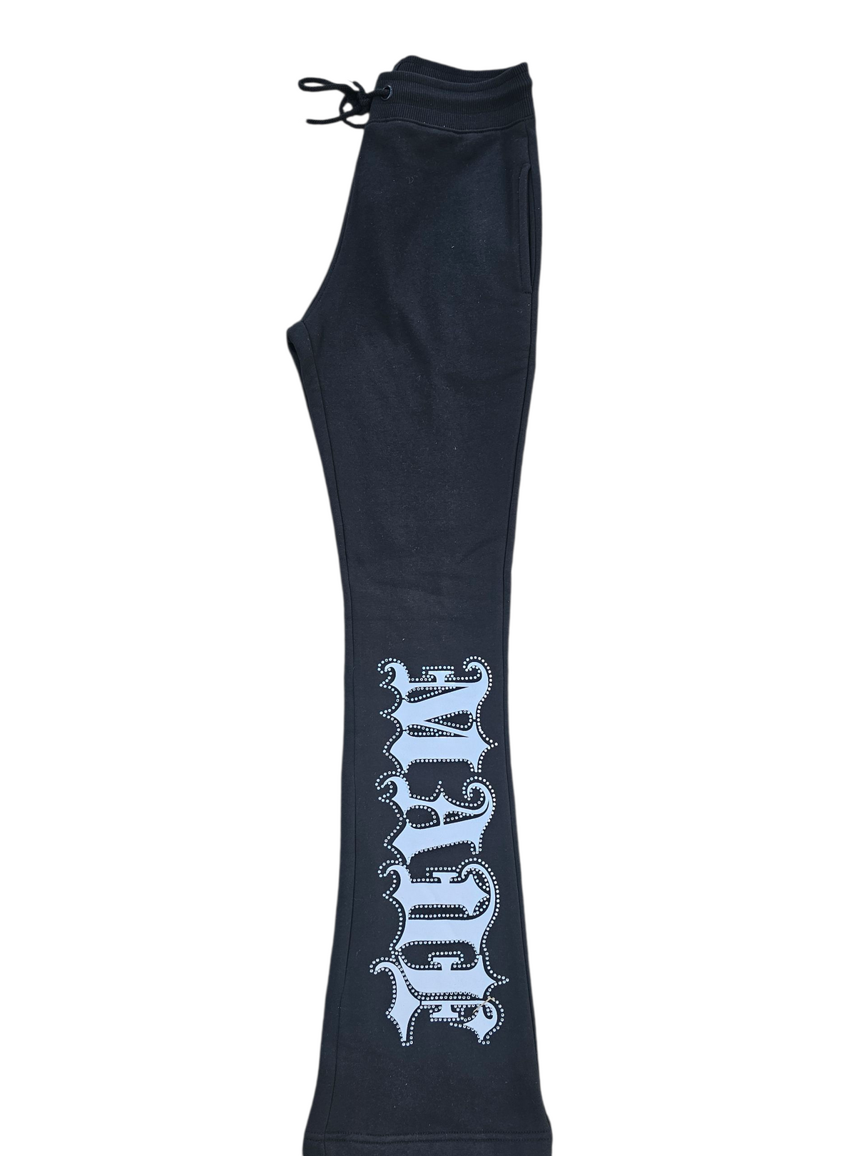 FOCUS SELF MADE RHINASTONE STACKED SWEATPANTS MULTI COLORS