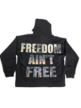 Focus Street Liberty Rhinestones Cropped Hoodie Multi Colors