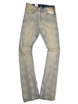 Focus Rhinestone Star Stacked Jeans Multi Colors