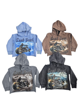 Focus Kids Lost Soul Garment Dye Rhinestones Cropped Hoodie Multi Colors