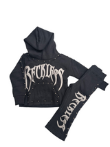 Focus Kids Reckless Studded Stacked Jogger Set Top & Bottom Multi Colors