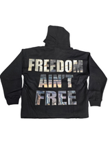 Focus Street Liberty Rhinestones Cropped Hoodie Multi Colors