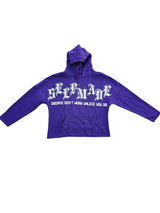 FOCUS SELF MADE CROPPED RHINASTONE HOODIE MULTI COLORS