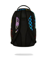 SPRAYGROUND SHARK CENTRAL STENCILS- BLACK DLXSV BACKPACK