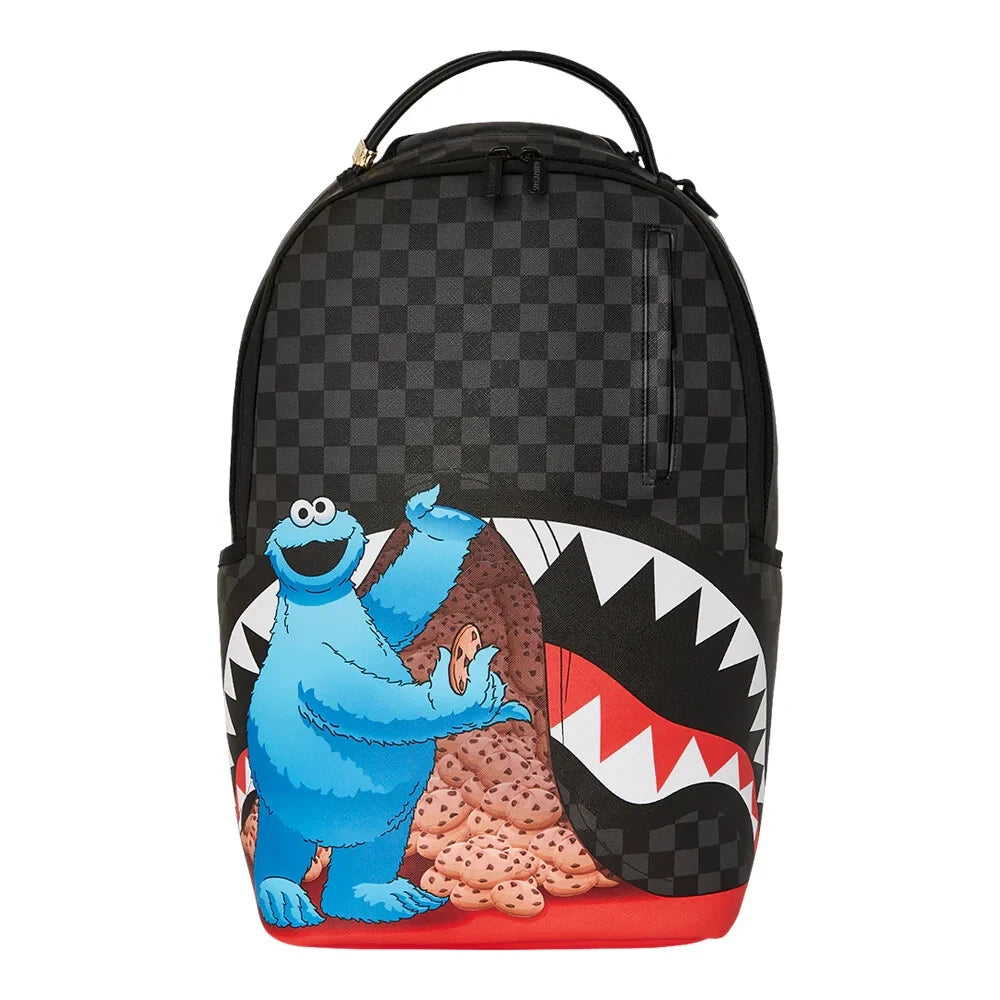 SPRAYGROUND SESAME STREET COOKIE MONSTER SNEAKING A BITE DLXSV BACKPACK