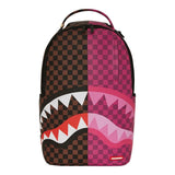 SPRAYGROUND SPLIT SIP PINK CHECK DLXSV BACKPACK