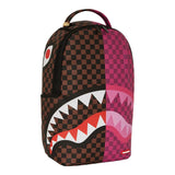 SPRAYGROUND SPLIT SIP PINK CHECK DLXSV BACKPACK