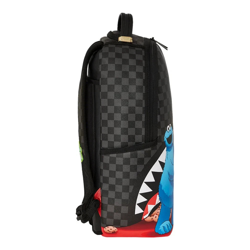 SPRAYGROUND SESAME STREET COOKIE MONSTER SNEAKING A BITE DLXSV BACKPACK